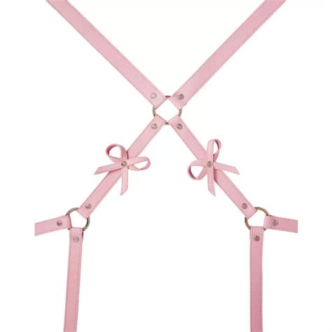 Pink Bondage Harness With Bows Spencers