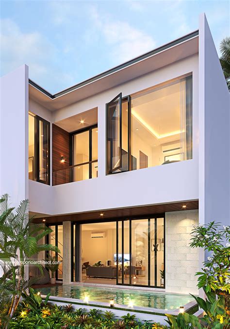 Mrs Efgh 1345 Modern House 2 Floors Design Pekanbaru Riau 20207