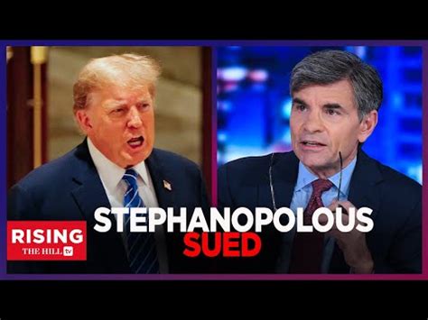 George Stephanopoulos SUED By Donald Trump For DEFAMATION On E Jean