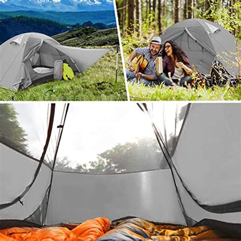 Bessport 2 Person Tent for Camping, Easy Setup Backpacking Tent Lightweight with Two Doors ...