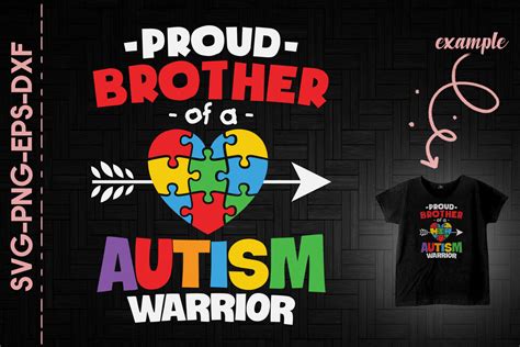 Proud Brother Of A Autism Warrior By Utenbaw Thehungryjpeg