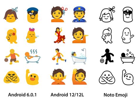 Exploring Google S New Black And Blobby Emoji Font