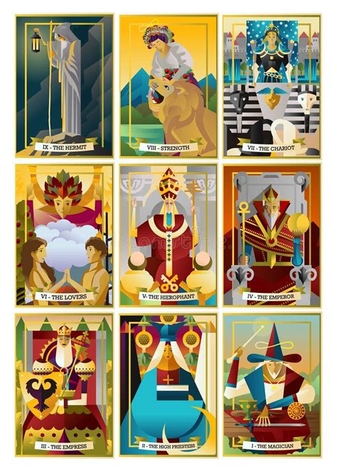 Tarot Arcana Stock Illustrations 2449 Tarot Arcana Stock