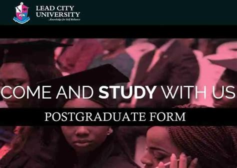 Lcu Postgraduate Admission Form Session Out Myschoolgist