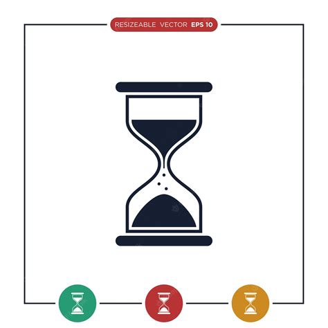 Premium Vector Hourglass Icon Vector Template Flat Design