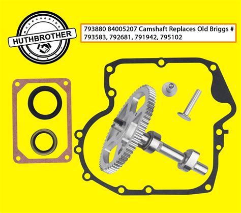 Briggs Stratton Camshaft 84005207 793880 Kit Seal Ring 697110