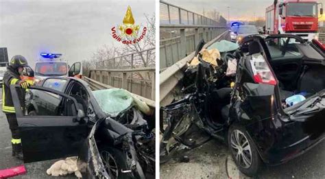 Schianto Tra Due Auto E Un Tir In Tangenziale