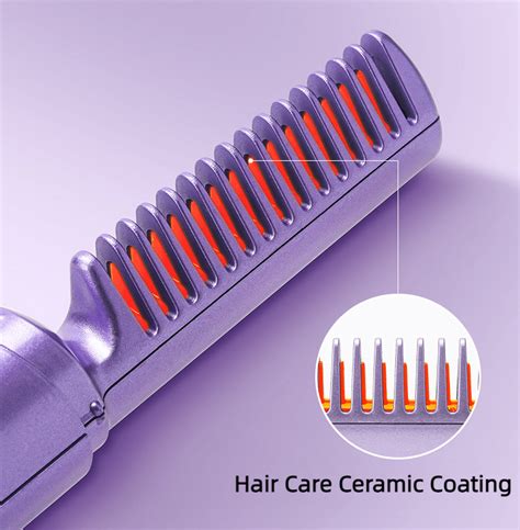 Travel Comb Cordless Rechargeable Hair Straightener Store Pk