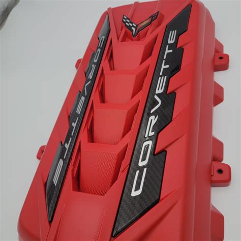 C8 Corvette Torch Red Engine Cover Corvette Store Online