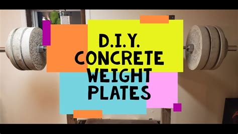 Diy Concrete Weight Plates Youtube