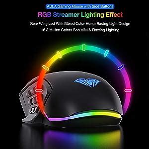 Amazon In Buy Aula H High Precision Moba Mmo Fps Wired Gaming Mouse