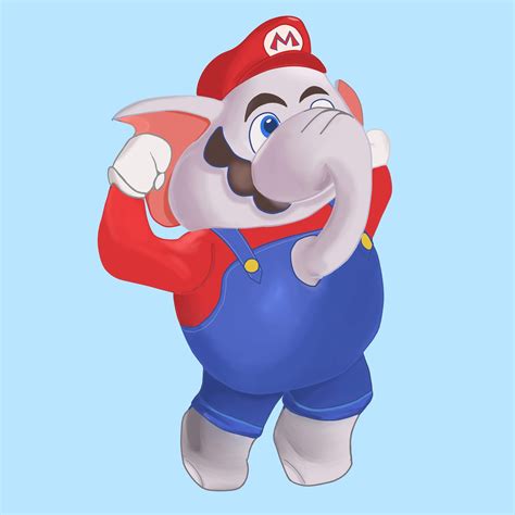 Artstation Elephant Mario