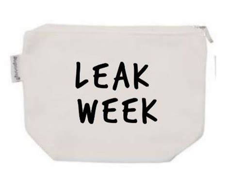 Leak Week Tampon Pouch With Free Gift Period Bag Etsy Funny Makeup