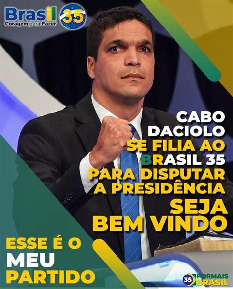 Cabo Daciolo se filia ao Brasil 35 como pré candidato à Presidência em