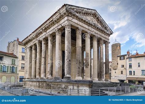 Temple Of Augustus And Livia Vienne France Stock Image Image Of