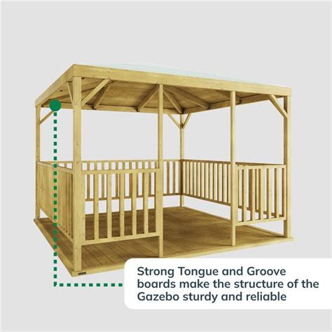 BillyOh Quadra Wooden Gazebo Garden Buildings Direct