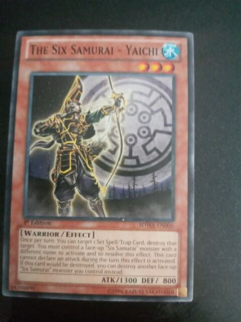 Yu Gi Oh TCG The Six Samurai Yaichi Structure Deck Samurai Warlords