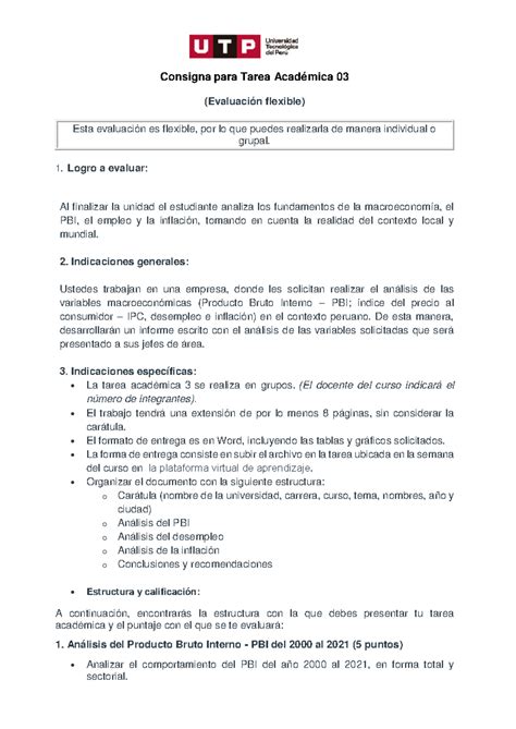 Semana Indicaciones Tarea Acad Mica Consigna Para Tarea