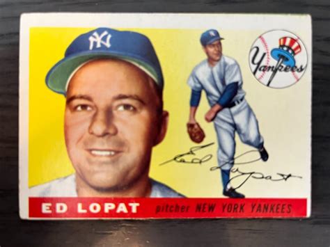 Topps New York Yankee Ed Lopat Ebay