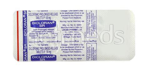 Dicloran Sr Mg Tablet S Buy Medicines Online At Best Price From