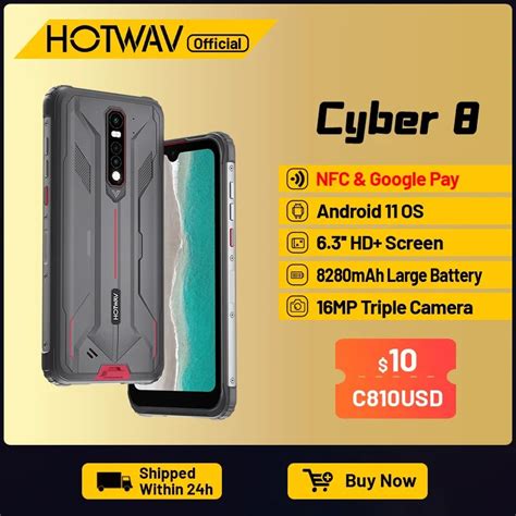 Hotwav Cyber 8 Global Version Mobile Phone 4gb 64gb Waterproof 8280mah