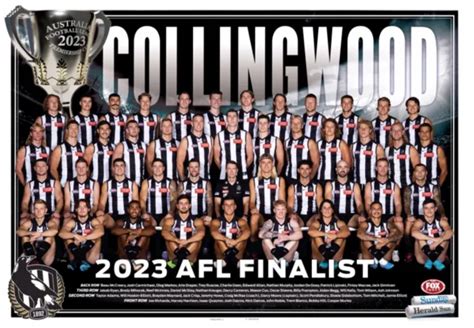 2023 COLLINGWOOD MAGPIES finalist AFL FOOTBALL TEAM POSTER, FREE POST, CHEAPEST $12.99 - PicClick AU