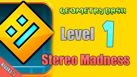 Geometry Dash Level Stereo Madness Walkthrough Youtube