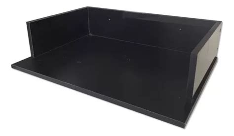 Suporte Microondas Forno Nicho 60x15x35 Mdf Preto Parcelamento Sem Juros