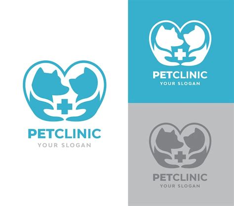 Premium Vector | Pet clinic logo vector