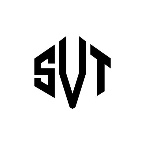 SVT letter logo design with polygon shape. SVT polygon and cube shape logo design. SVT hexagon ...