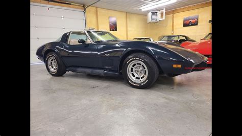 1979 Dark Blue Corvette Oyster Interior For Sale YouTube