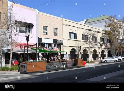 Santa Ana California 19 Jan 2022 Shops On The Historic 4th Street