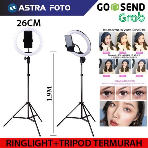 Jual Ring Light Cm Inch Light Stand Tripod M Ringlight Selfie