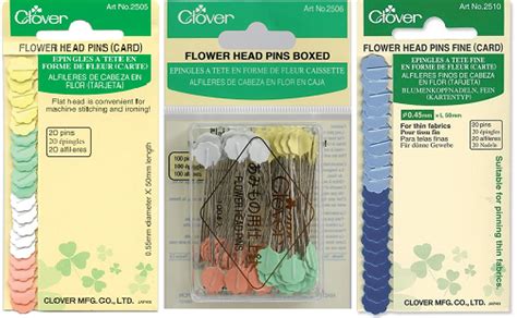 Alfileres Cabeza En Flor Clover Artofit