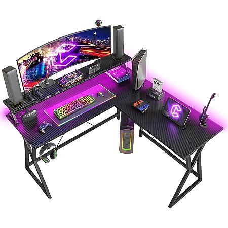 Cubicubi X Cm Gaming Eckschreibtisch Mit Led Strip Und Gro