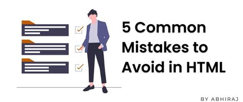 5 Common Html Mistakes You Should Avoid