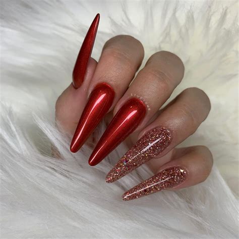 23 Stunning Red Chrome Nail Ideas 2024 Drexplains