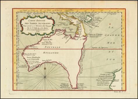 Carte Reduite Des Terres Australes 1753 Barry Lawrence Ruderman