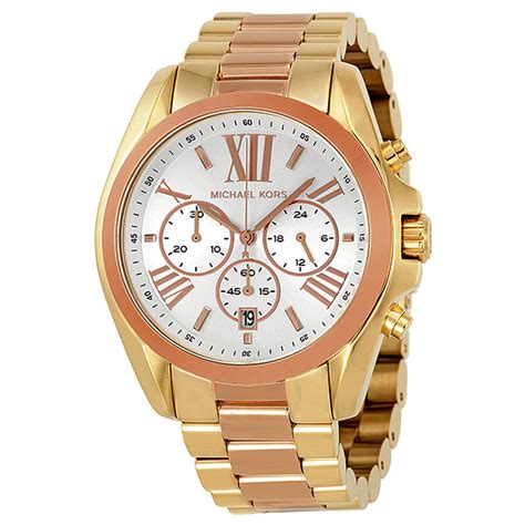 Michael Kors Bradshaw Chronograph Two Tone Mens Watch Mk Bradshaw