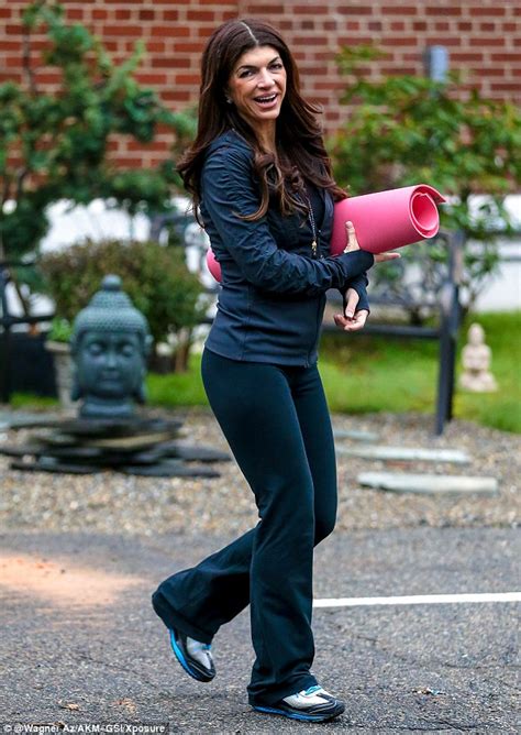 Teresa Giudice is all smiles a she enjoys a yoga session after release ...