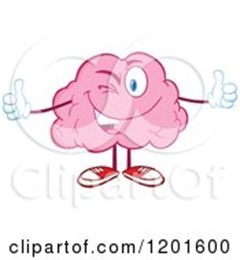 Cartoon Of A Black And White Brain Mascot With Dollar Eyes Royalty