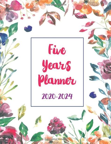 Five Year Planner Monthly Logbook And Journal Months