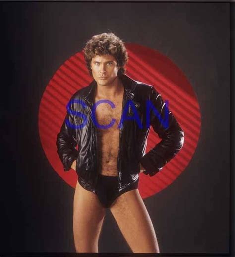 David Hasselhoff Shirtless Knight Rider Orig X