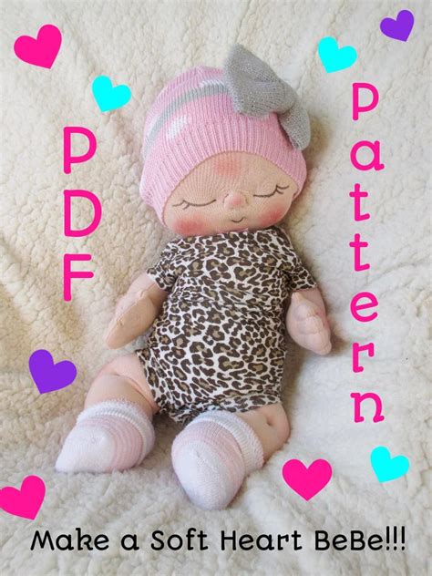 Sewing Doll Patterns Cloth Doll Pattern PDF Pattern How To Make A Soft