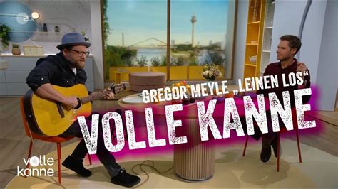 Gregor Meyle Leinen Los Volle Kanne ZDF YouTube