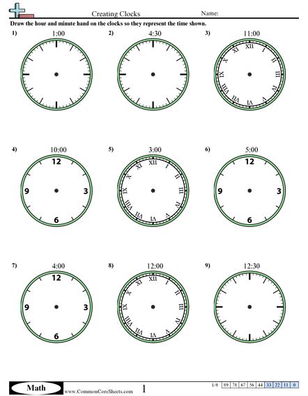 Time Worksheets Free Commoncoresheets Worksheets Library