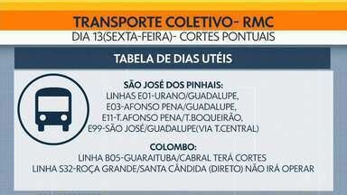 Bom Dia Paraná Transporte coletivo da RMC opera tabela de dias