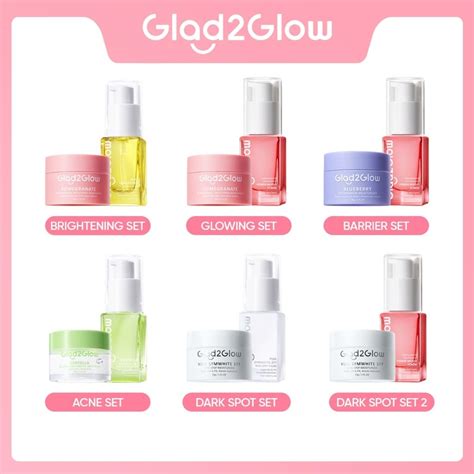 Jual Ready Siap Kirim Glad Glow Pcs Skincare Paket Moisturizer