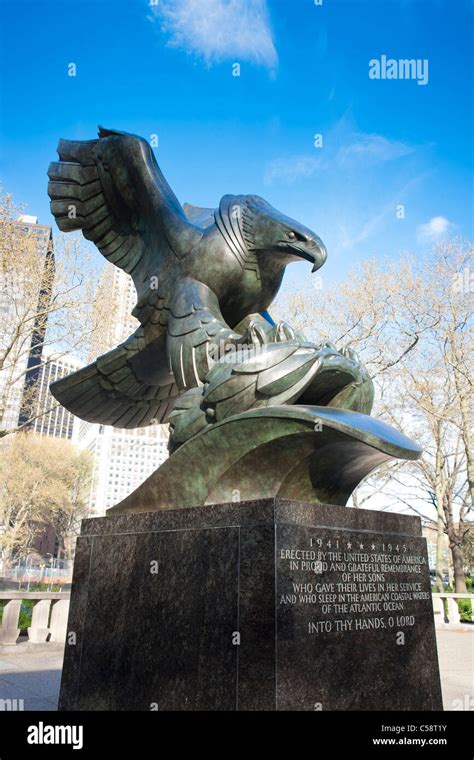 East Coast World War Ii Memorial In Battery Park Banque De