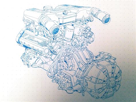 Ferrari engine drawing : r/Ferrari